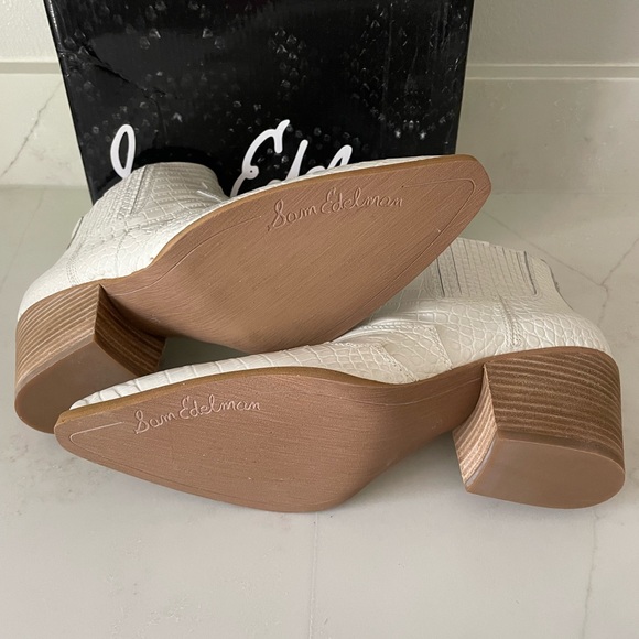 Croc Embossed western leather bootie - size 9.5 - Picture 5 of 5